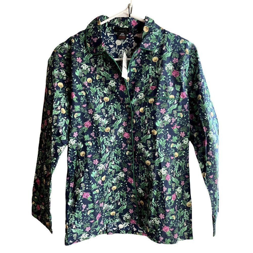 J. Crew Women's XXS Slim Short-sleeve Cotton Poplin Shirt